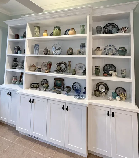 Built-in display wall, finished (Larry)